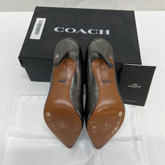 COACH Waverly 85mm SMTL Gunmetal Pumps in box - Picture 12 of 14